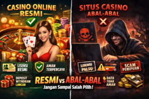 Perbedaan Casino Online Resmi dan Situs Casino Abal-Abal